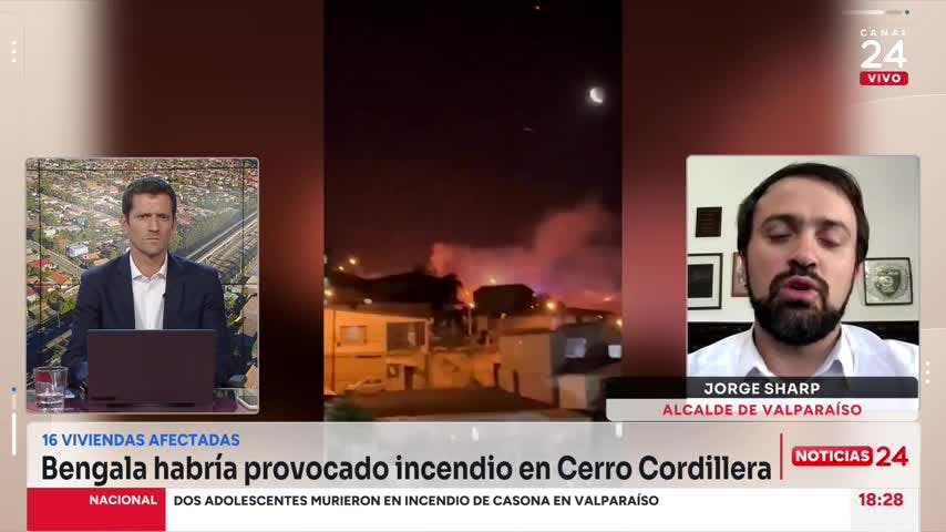 Alcalde Sharp: El Gobierno debe liderar la agenda de seguridad, hasta el presidente Piñera convocó a una mesa de seguridad