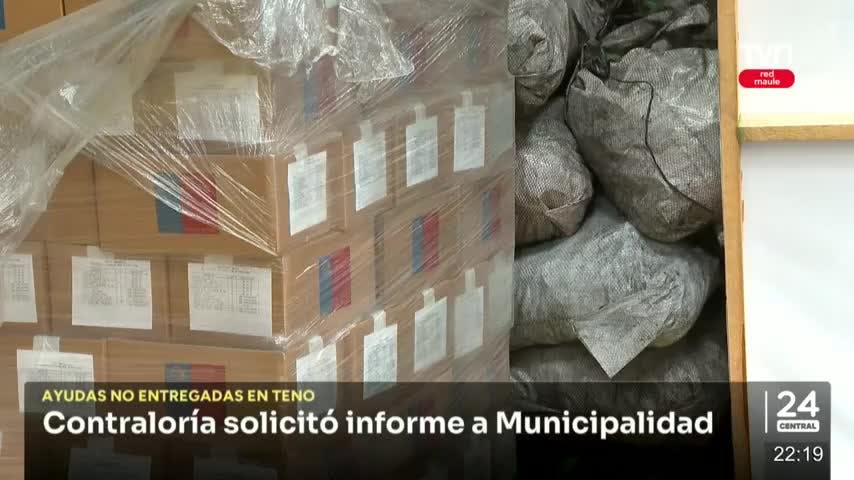 Contraloría se pronuncia ante denuncia de ayudas no entregadas en Teno