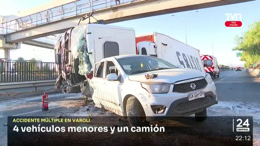 Siniestro vial múltiple en ruta 5, sector Varoli