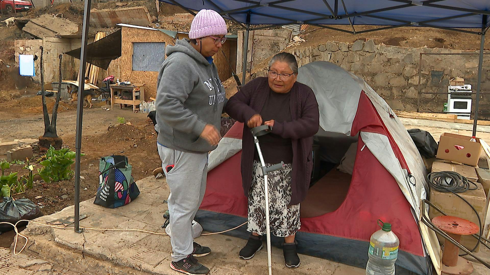 Preocupación ante bajas temperaturas que afectan principalmente a damnificados que viven en sus carpas
