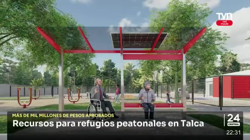 Aprueban recursos para construcción de refugios peatonales en Talca