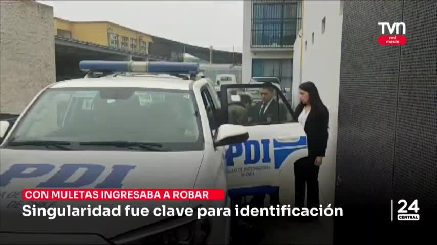 Muletas usadas durante robos, fueron clave para identificación