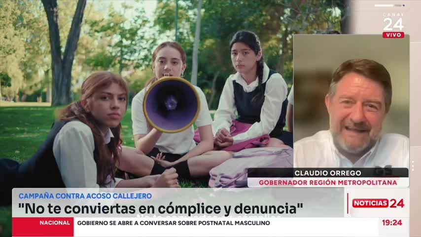 Gobernador Orrego y campaña contra el acoso callejero: “Tengamos un mínimo de solidaridad”