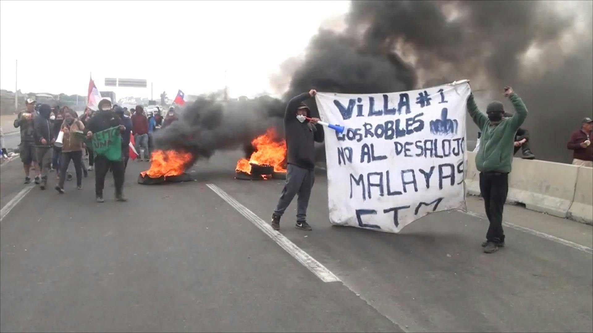 Con barricadas y cortes en la Ruta 78, esta mañana protestaron los habitantes de campamento en San Antonio