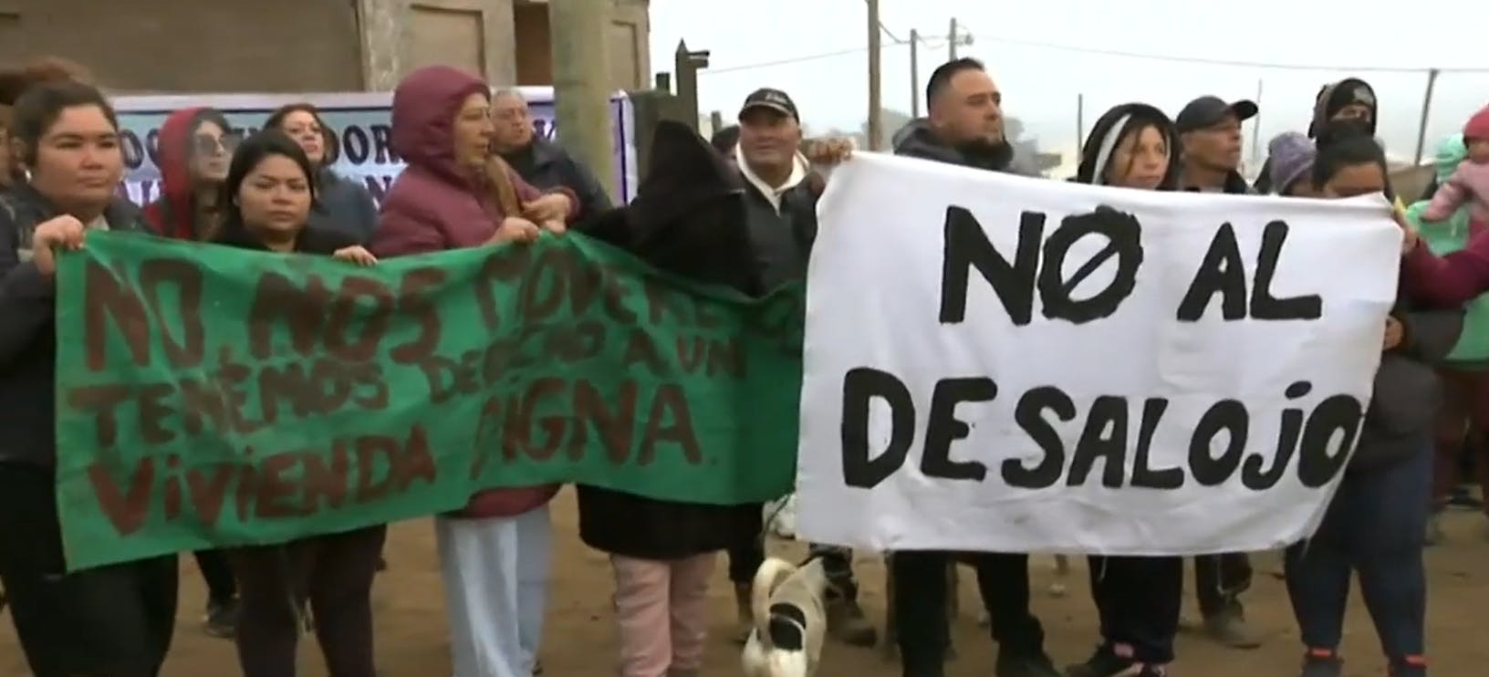 Inminente desalojo: Residentes de la toma de San Antonio se niegan a abandonar el terreno