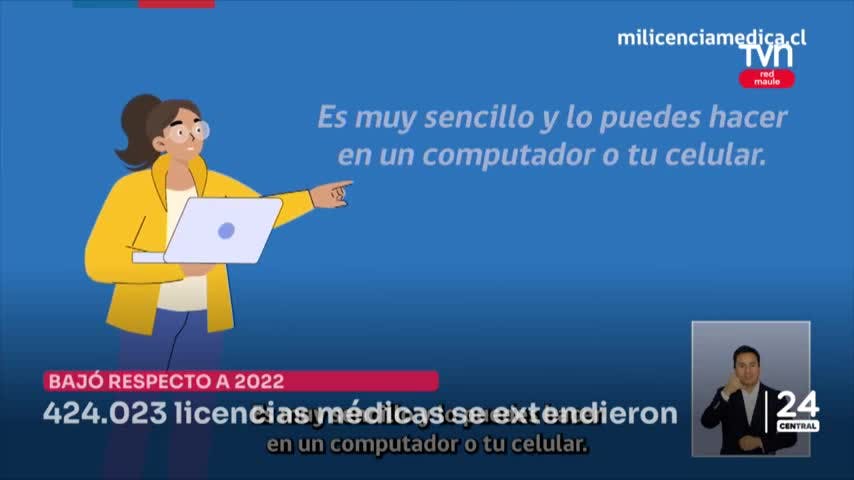 424.023 licencias médicas se extendieron en 2023