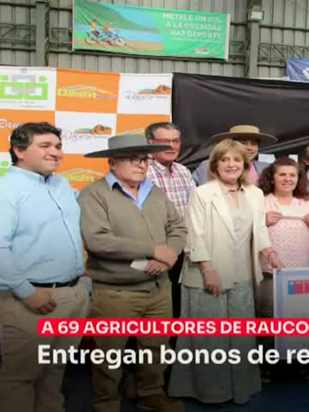 Entregan en Rauco bonos de rehabilitación productiva