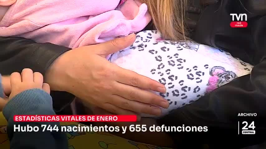 En enero hubo 744 nacimientos y 655 defunciones