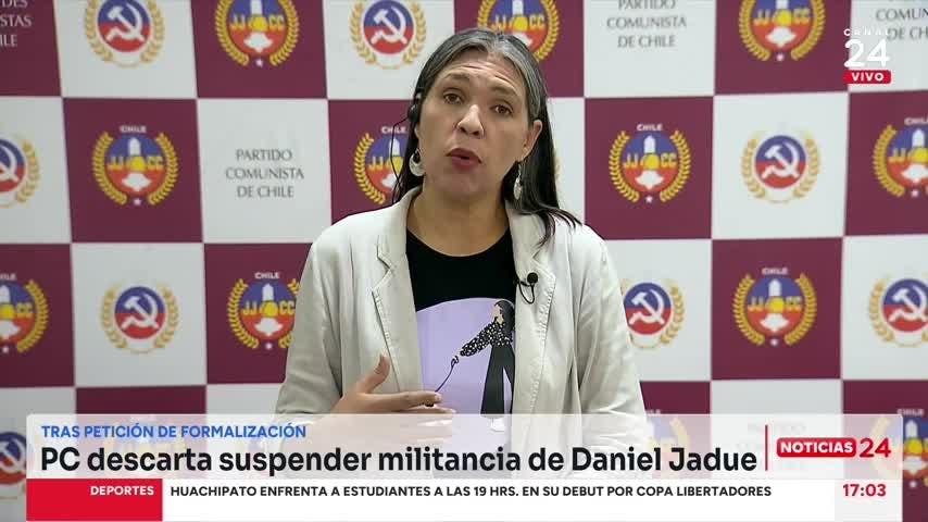 Secretaria general del PC: “Nosotros asumimos la inocencia del alcalde Daniel Jadue”