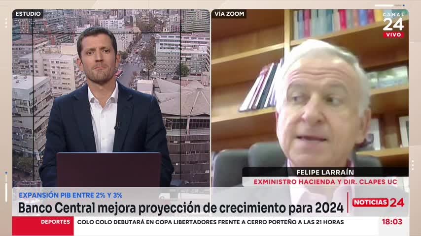 Exministro Larraín y proyecciones sobre economía chilena: “Nadie espera que se mantenga un crecimiento sobre el 4%”