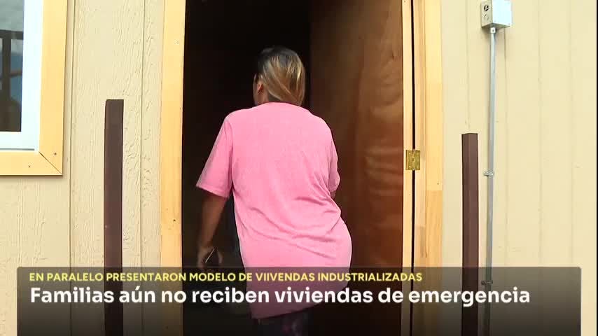 Presentan modernas casas que se instalarán para algunos damnificados de los incendios