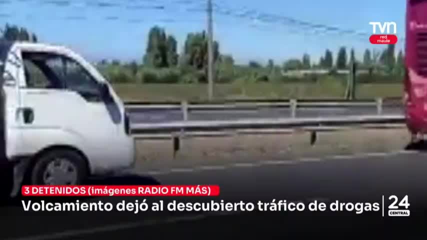 Volcamiento dejó al descubierto tráfico de drogas