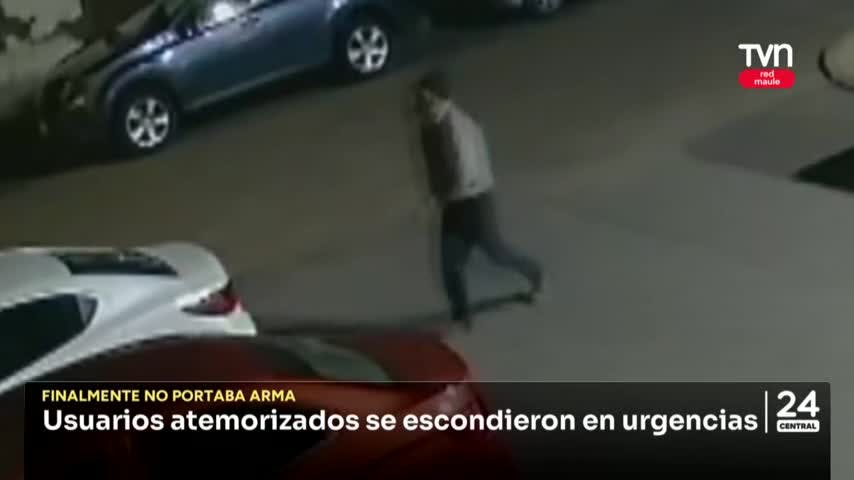 Fingió portar arma y causó pánico en hospital