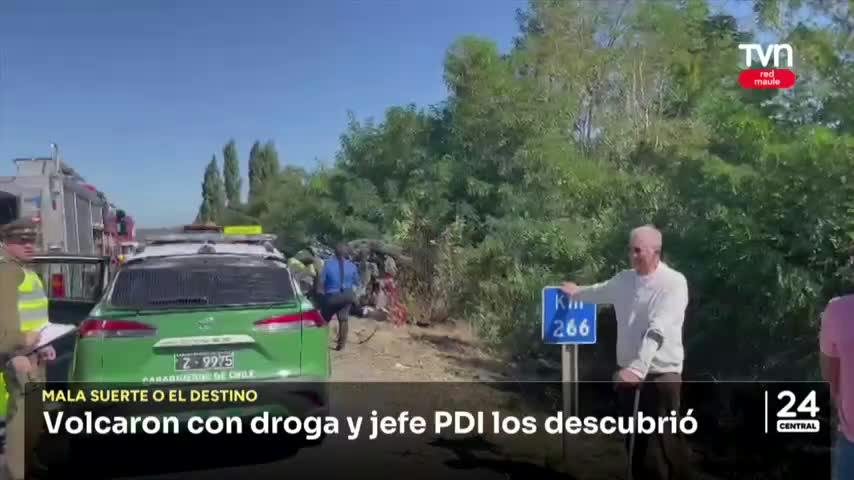 De accidente de tránsito a operativo anti drogas