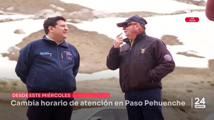 Cambia horario de atención en Paso Pehuenche