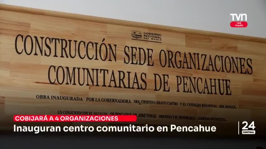Inauguran centro comunitario en Pencahue