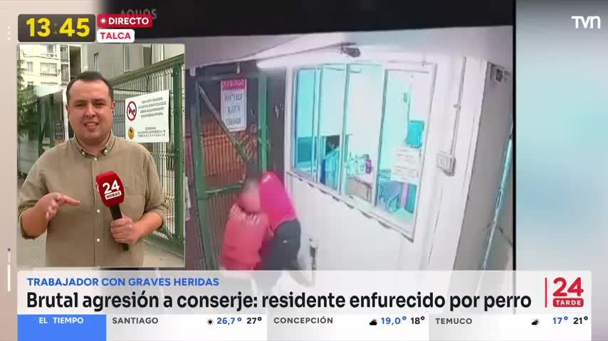 Conserje terminó con fracturas tras agresión de residente