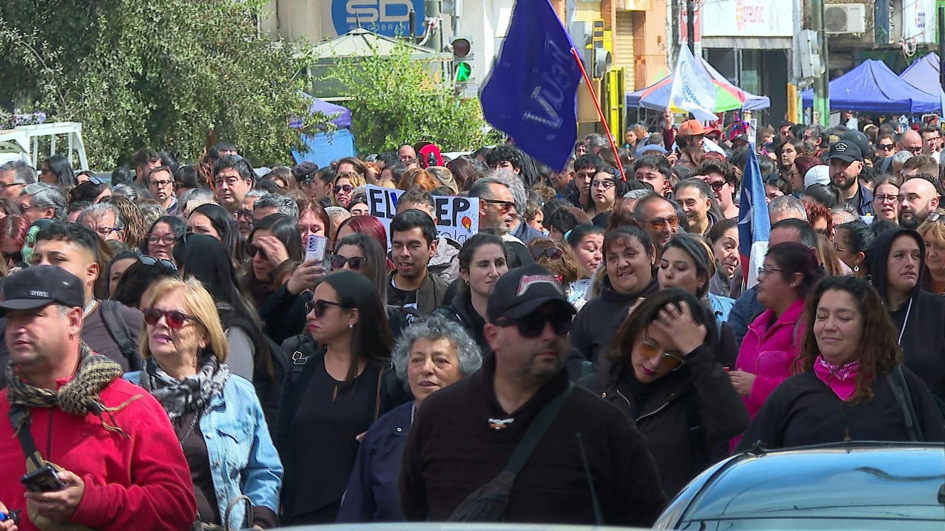 Masiva convocatoria tuvo marcha de la CUT por Valparaíso