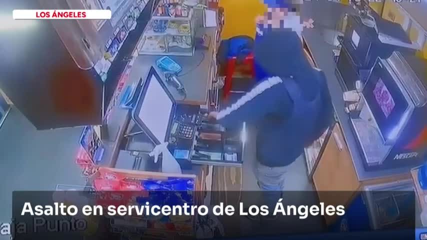 Detenido tras asalto a servicentro en Los Ángeles