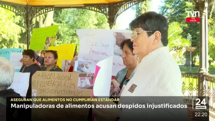Manipuladoras de alimentos acusan despidos injustificados