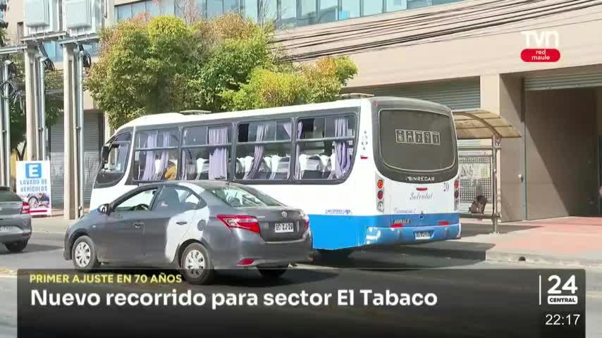 Nuevo recorrido conectará sector El Tabaco con el centro y zona norte