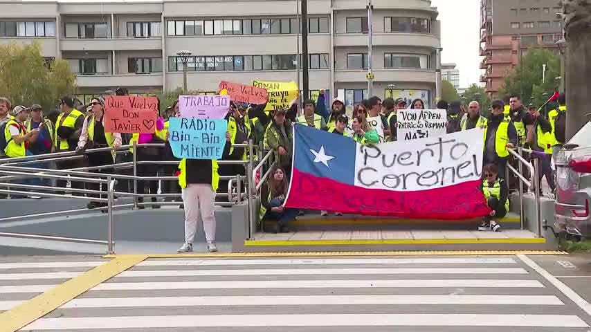 Estibadores pararon en apoyo a movilización en Coronel