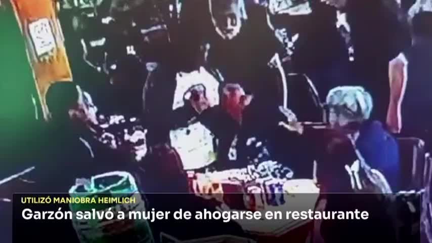 Garzón utilizó  maniobra de  Heimlich para salvar a una clienta que se estaba ahogando