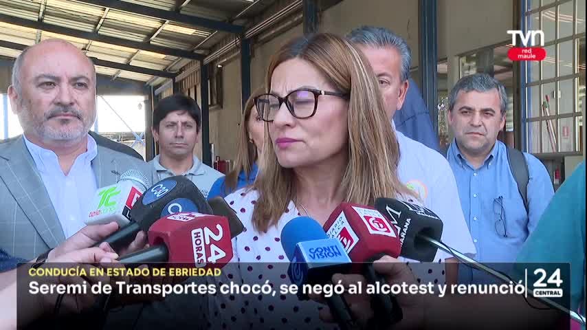 Seremi de Transportes chocó, se negó al alcotest y renunció