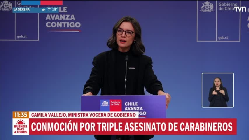 Ministra Vallejo  por asesinato de carabineros: "Hemos puesto a los mejores para aclarar este crimen"