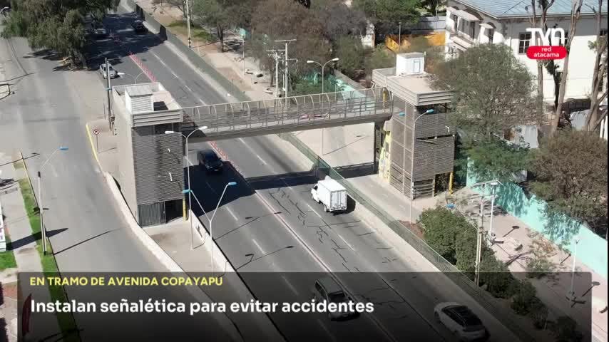 Instalan señalética para evitar accidentes