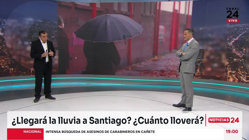 Iván Torres por lluvia anunciada para Santiago: “Lleve paraguas”