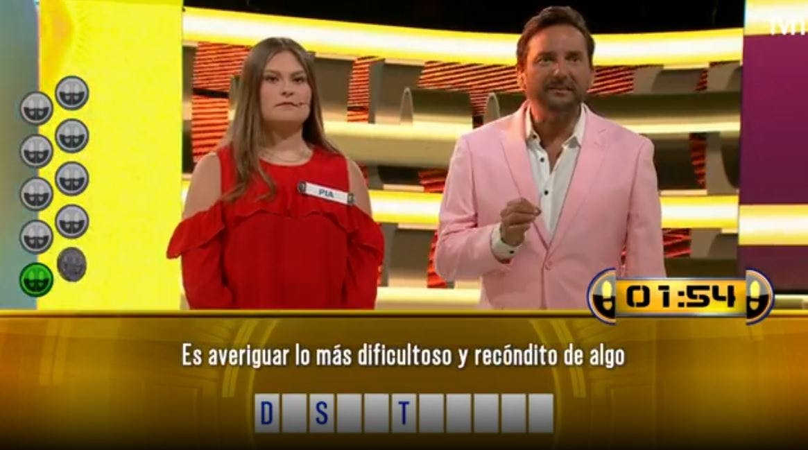 ¡Lamentable! Pía no logró contestar las preguntas y perdió en el juego final