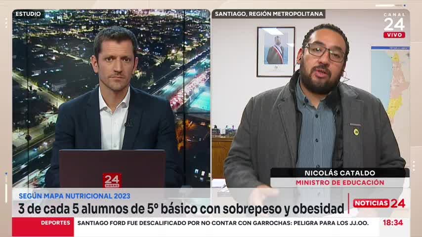 Ministro Cataldo y Mapa Nutricional 2023: “Tenemos cifras que no son buenas a pesar que en general todos los indicadores disminuyeron”