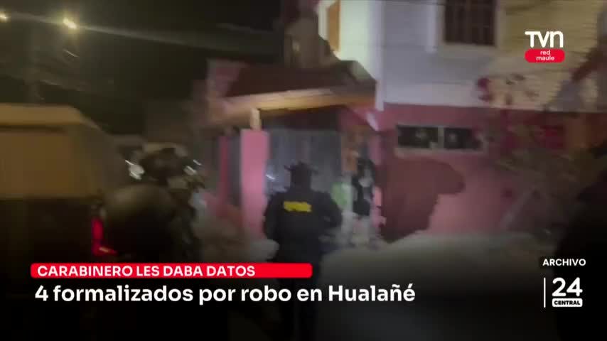 Carabinero protegía a sujetos que robaron en Hualañé