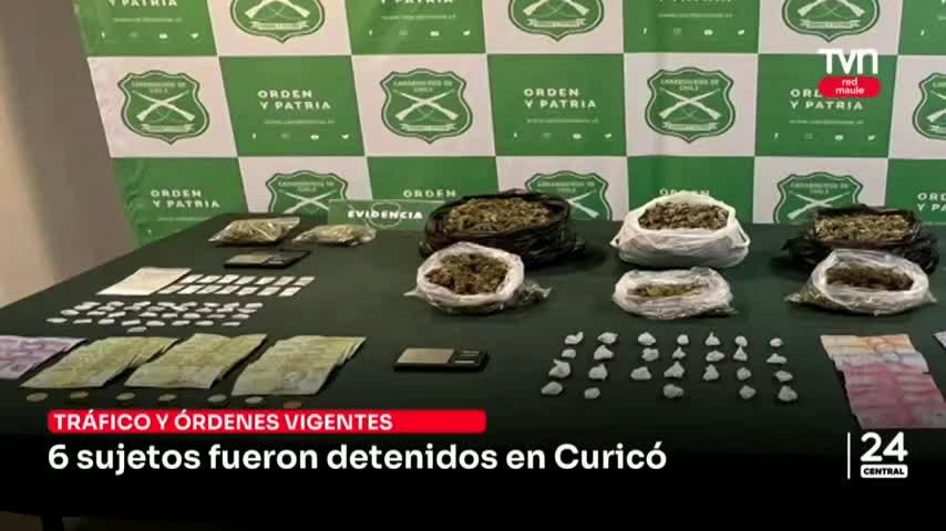 6 sujetos fueron detenidos en Curicó