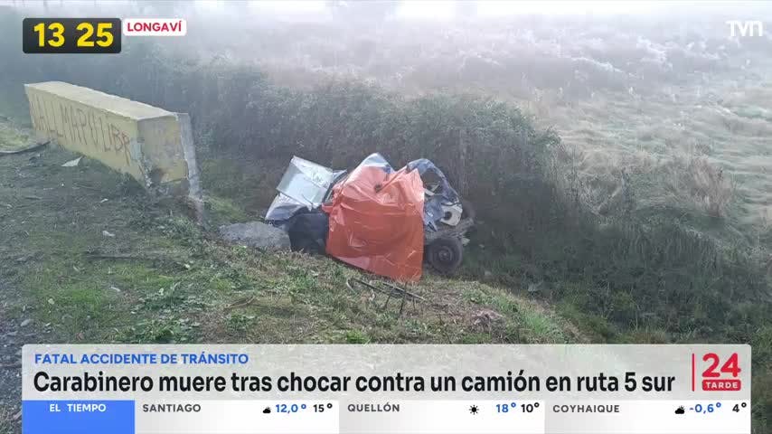 Pesar por muerte de Carabinero en siniestro de tránsito