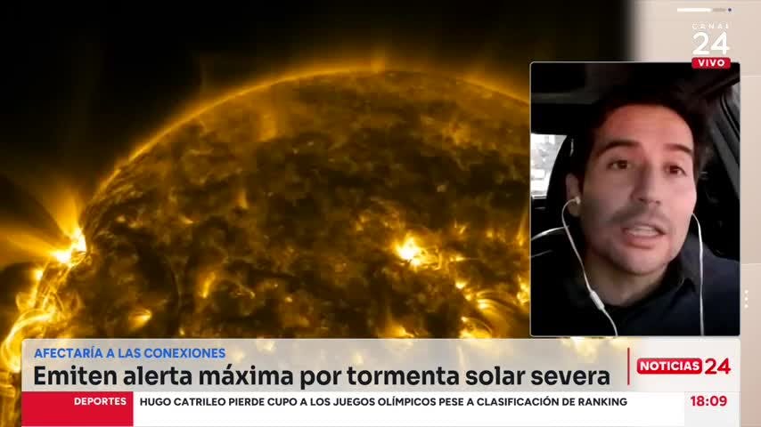 Astrónomo y alerta por tormenta solar severa: “Se puede extender hasta el domingo”