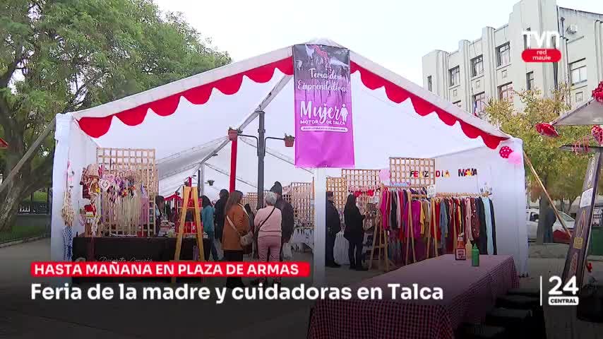 Realizan feria de la madre y cuidadoras en Talca