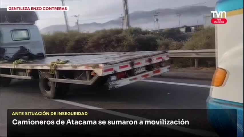 Camioneros de Atacama se sumaron a movilización