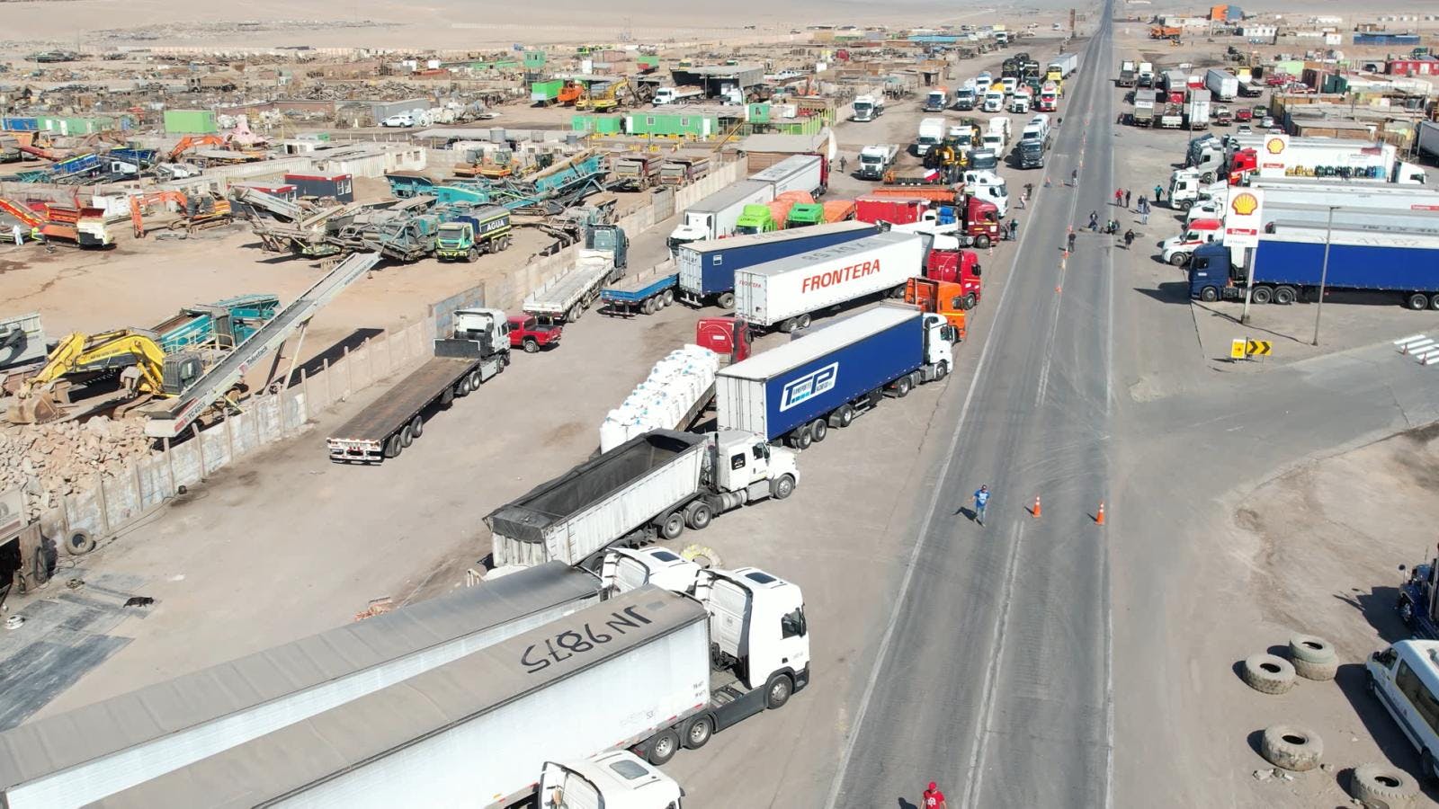 Cortes parciales se vivieron tras paro de camioneros en Antofagasta