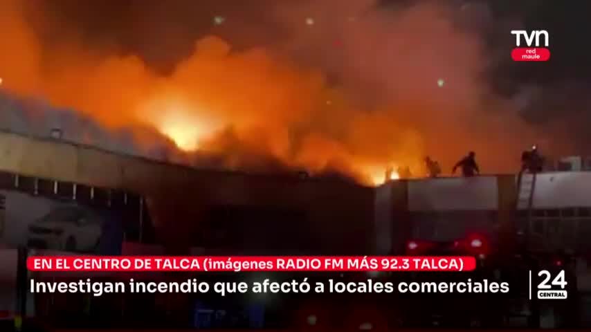 Investigan incendio que afectó a locales comerciales