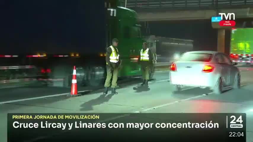 Primera jornada de movilización en el Maule