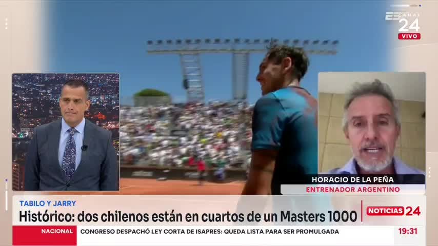 De la Peña y presentaciones de Tabilo y Jarry en Masters 1000 de Roma: “Van a empezar a pelear por el liderazgo del tenis chileno”