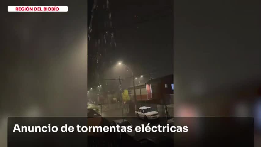Anuncian tormentas eléctricas en Biobío