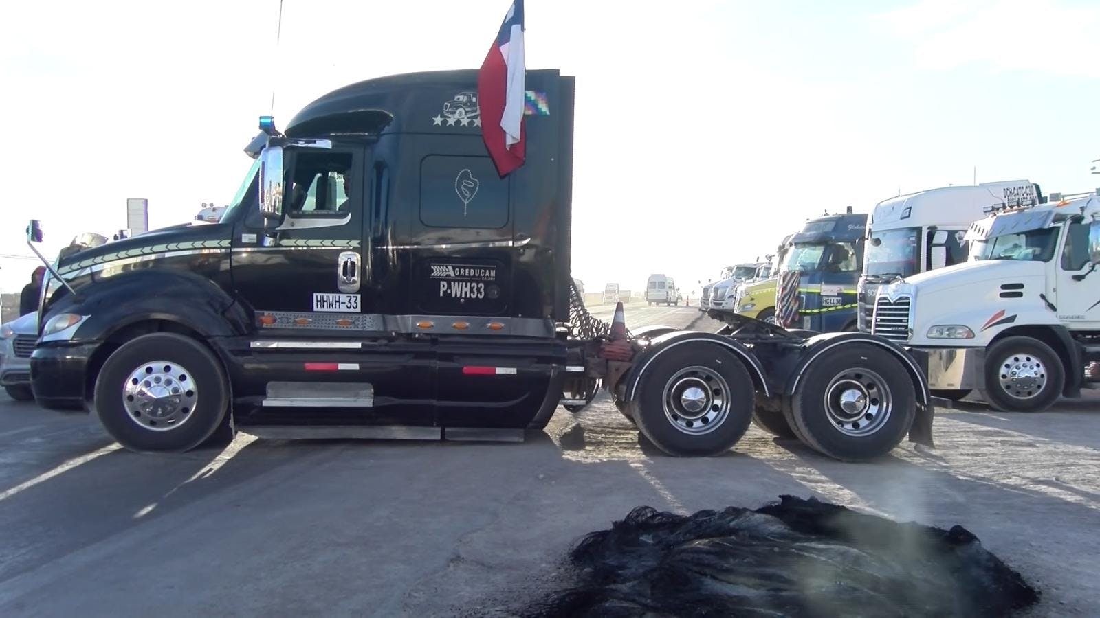Segunda jornada de paro de camioneros