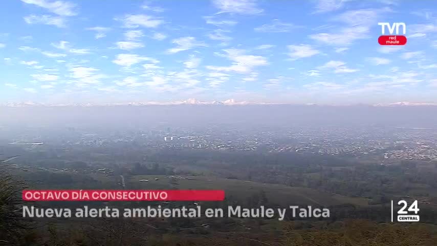 Octava alerta ambiental seguida en Maule y Talca