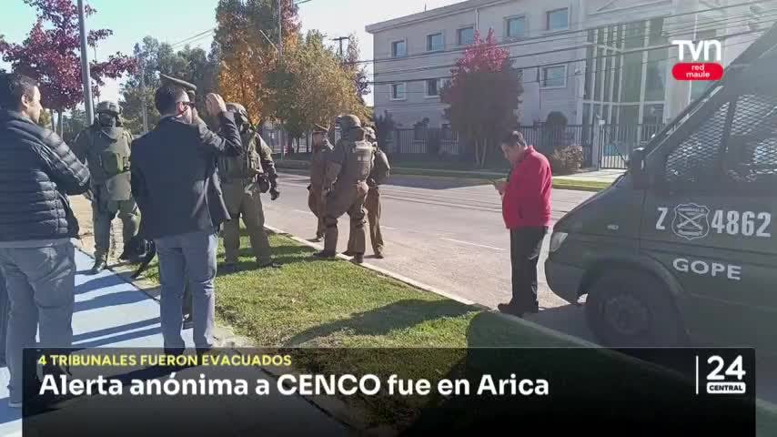 Tribunal de Garantía y de Familia de Linares fueron evacuados 