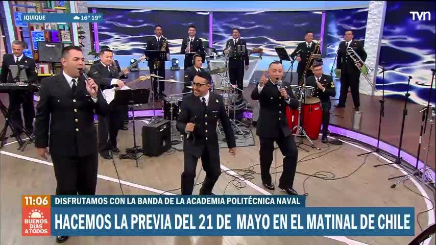 Hicimos la previa al 21 de mayo en el matinal de Chile