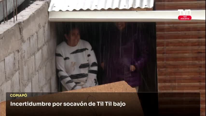 Incertidumbre por socavón