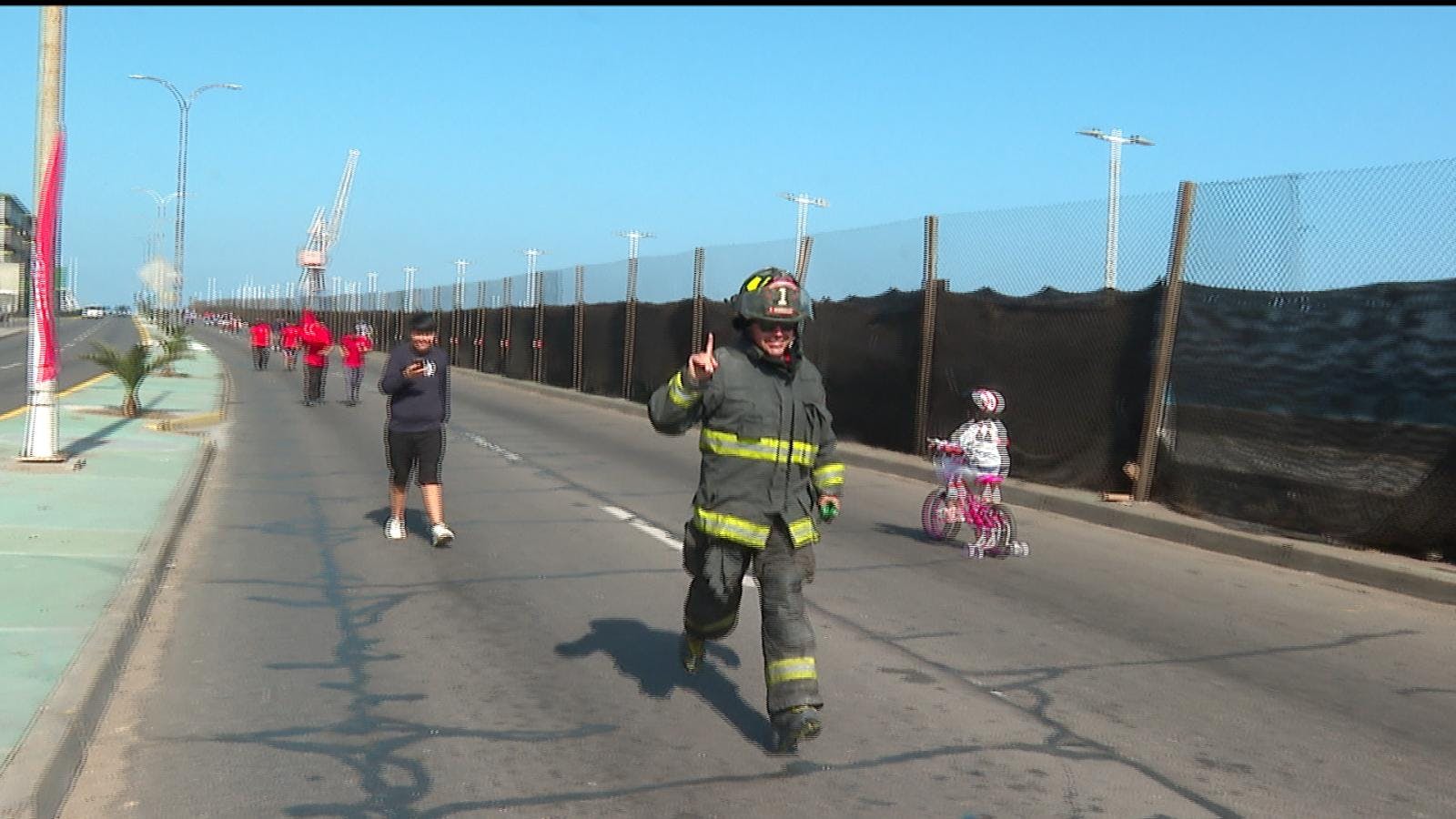 Cientos de participantes en “posta bomberil”